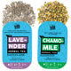 Organic Chamomile Tea - 25g & Dried Lavender Tea- 30g - Combo Pack (55 g, 110 Cups)