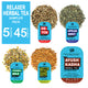 Organic Relaxer Herbal Tea Sampler (5 Varients, 45 Servings )