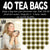 Japanese Matcha Green Tea Bags - 40 Eco-Friendly Matcha Tea + Sencha Green Tea Bag in Resealable pouch