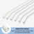 Glass Straw with straw cleaning brush | 4 glass straws transparent &amp; 1 cleaner | Clear Reusable straw glass, elegant alternate to stainless steel straws for drinking juice, smoothie by The Tea Trove