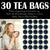 FVTB Blue Butterfly Pea Flower Tea Bags - 30 Eco-Friendly Aprajita flower Tea Bag in Resealable pouch - Caffeine Free Blue Pea Flower Tea for Iced Teas, Coolers, Cocktails| Pack of 1