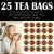 The Tea Trove Arjun Tea Bags - 25 Eco-Friendly Arjuna Tea Bags in Resealable pouch - Caffeine Free Ayurvedic Tea blend of Arjun Bark and Amla Herbal Tea for Heart and High BP | Pack of 1