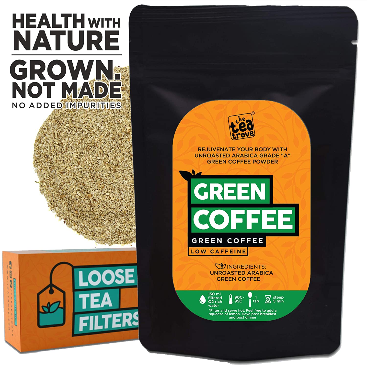 Green coffee deals bean powder