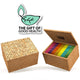 Cork Gift Box, 21 Tea Bags (Black Texture)