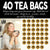 Organic Peppermint Tea Bags - 40 Eco-Friendly Tea Bags
